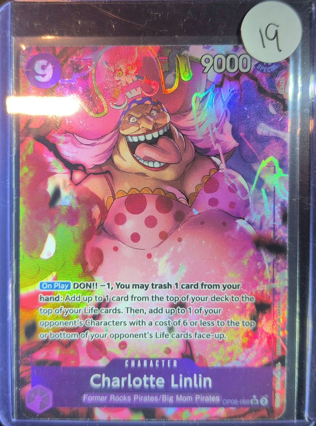 One Piece Card Game: Charlotte Linlin (Parallel) (OP08-069) — photo of the actual card