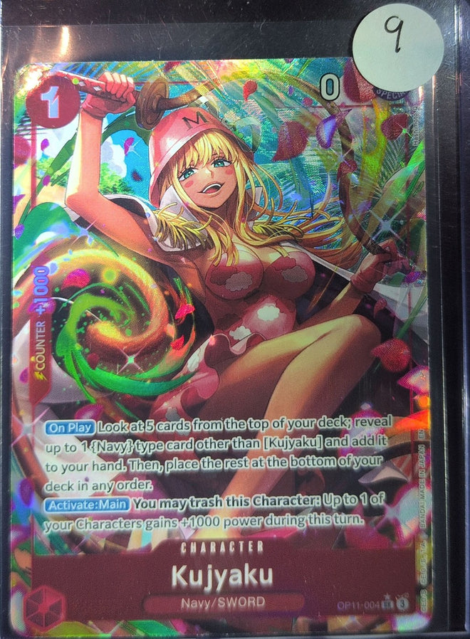 One Piece Card Game: Kujyaku (Alternate Art) (OP11-004) — photo of the actual card