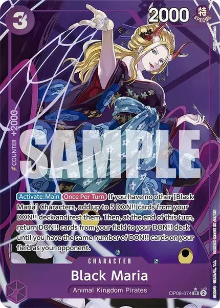 One Piece Card Game: Black Maria (Parallel) (OP08-074)