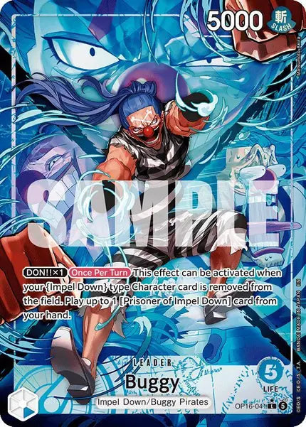 One Piece Card Game: Buggy Leader Alternate Art (OP16-041)