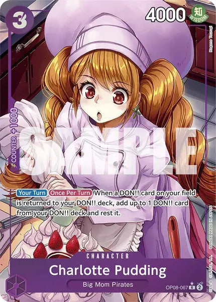 One Piece Card Game: Charlotte Pudding (Parallel) (OP08-067)