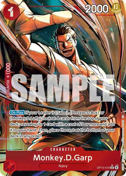 One Piece Card Game: Monkey.D.Garp (Alternate Art) (OP13-016)