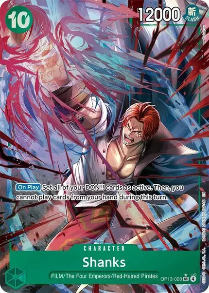 One Piece Card Game: Shanks (Alternate Art) (OP13-028)