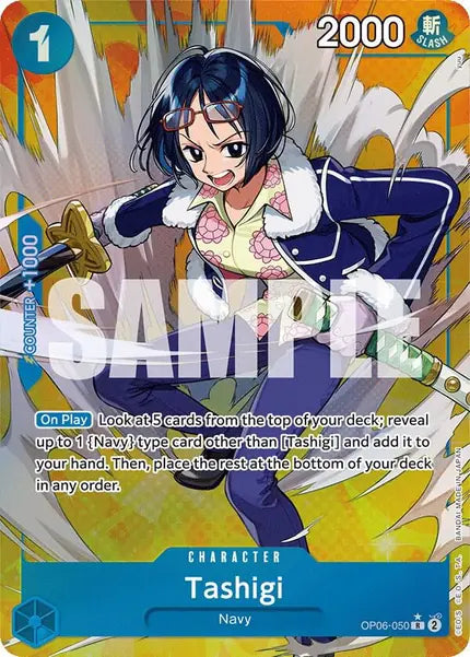 One Piece Card Game: Tashigi (Alternate Art) (OP06-050)