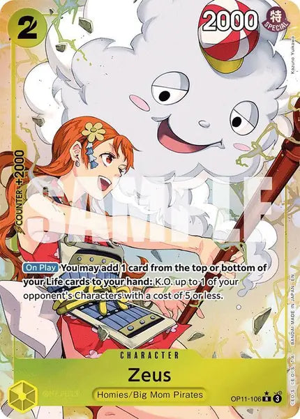 One Piece Card Game: Zeus (Alternate Art) (OP11-106)