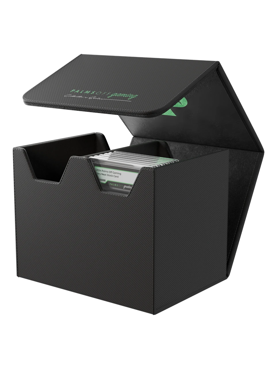 Palms Off Gaming: Collector's Series Graded Card Storage Case (Medium) – Black — main product image