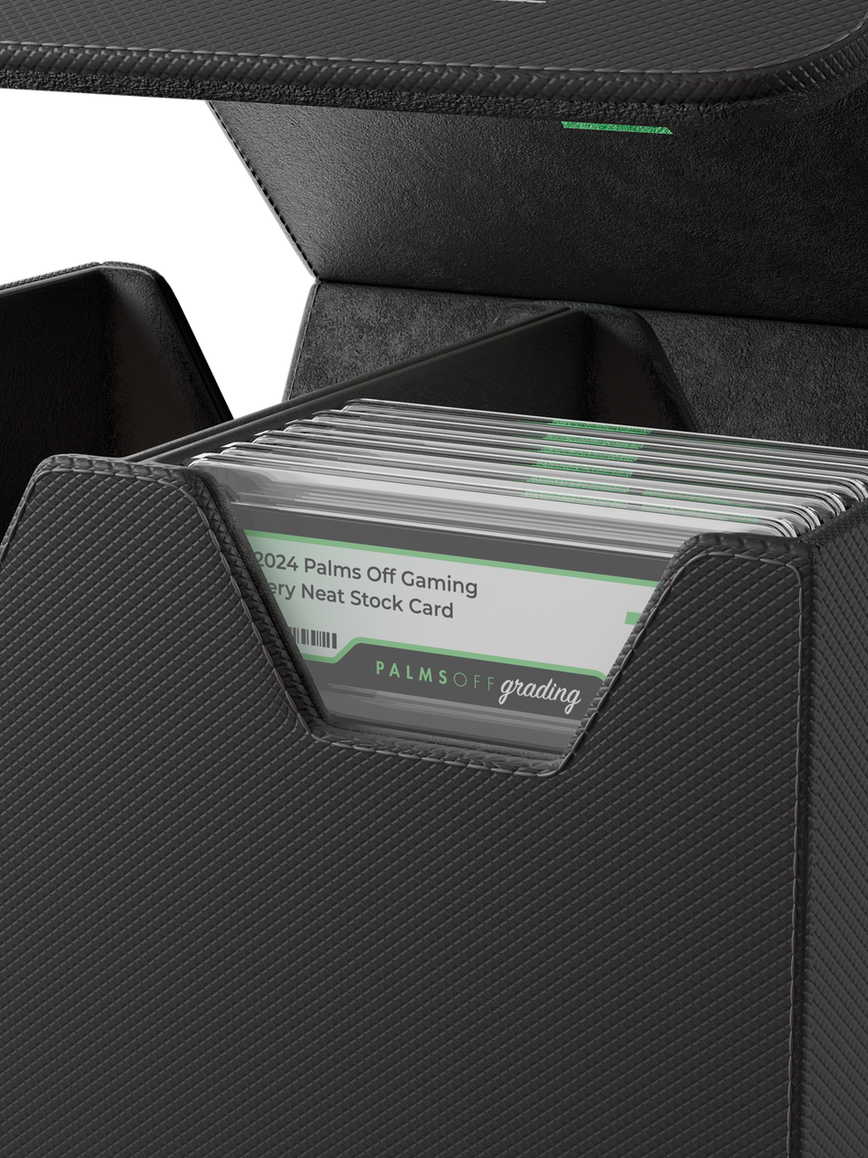Palms Off Gaming: Collector's Series Graded Card Storage Case (Medium) – Black — product image