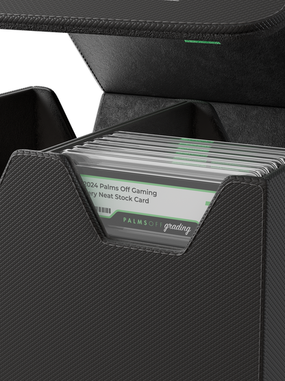 Palms Off Gaming: Collector's Series Graded Card Storage Case (Medium) – Black — product image