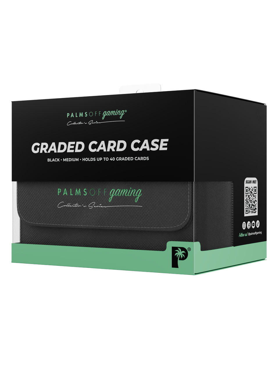 Palms Off Gaming: Collector's Series Graded Card Storage Case (Medium) – Black — product image