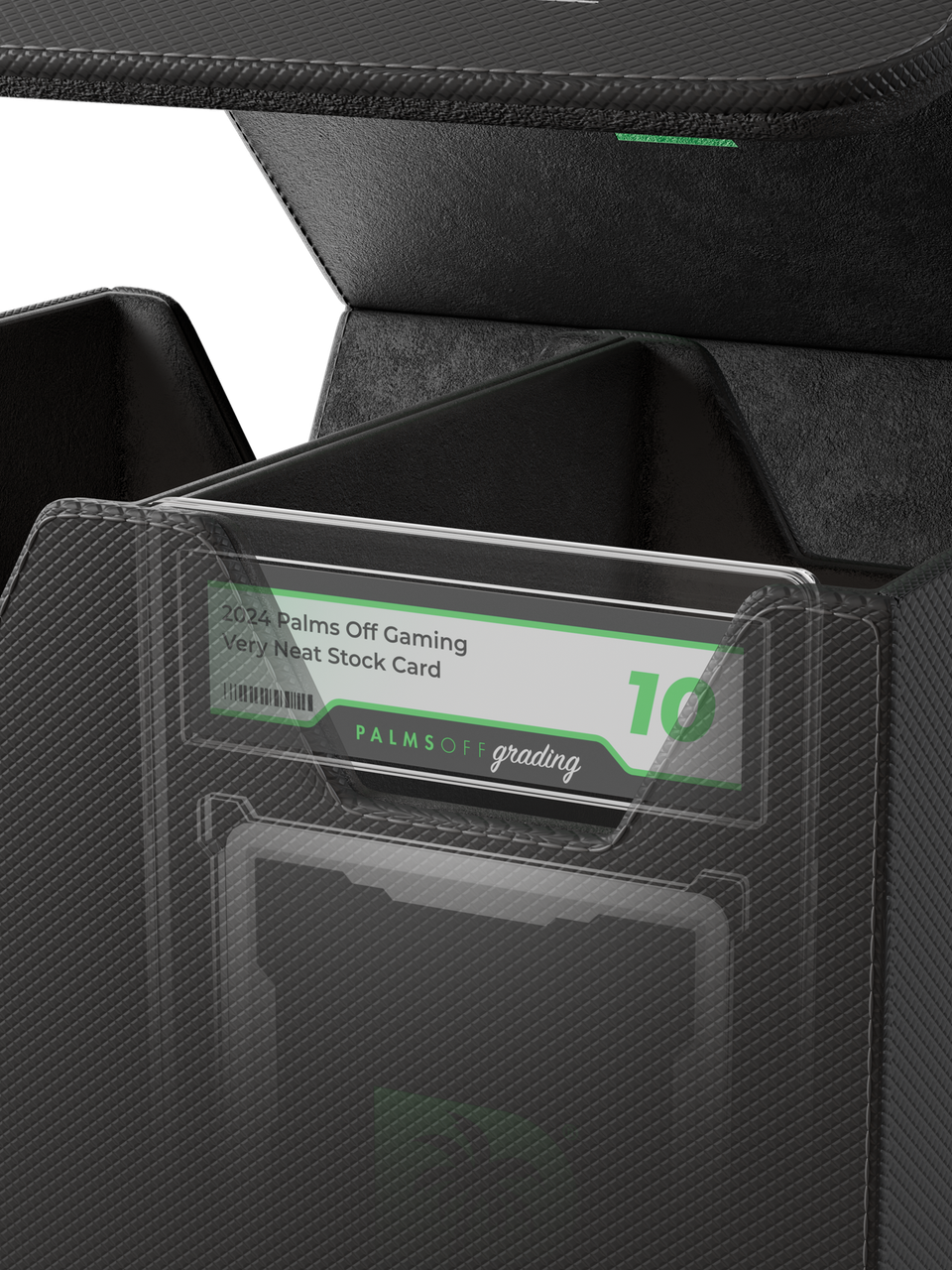 Palms Off Gaming: Collector's Series Graded Card Storage Case (Medium) – Black — product image