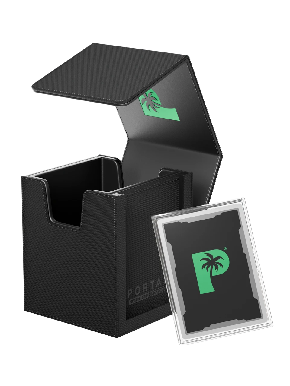 Palms Off Gaming: Portal Deck Box Nexus 100+ – Black — main product image