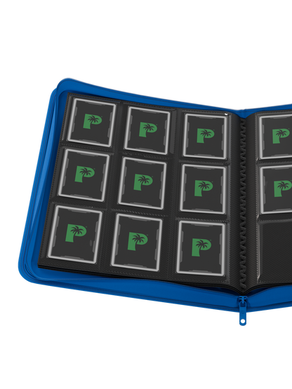Palms Off Gaming: Collector's Series 9 Pocket Zip Binder – Blue — product image