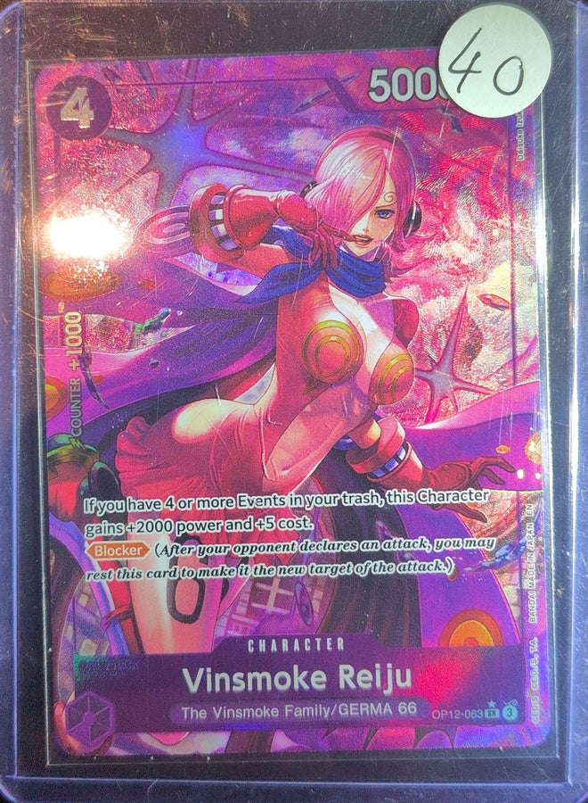 One Piece Card Game: Vinsmoke Reiju (Alternate Art) (OP12-063) — photo of the actual card