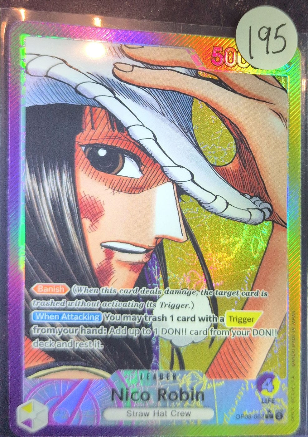 One Piece Card Game: Nico Robin (Parallel) (OP09-062) — photo of the actual card