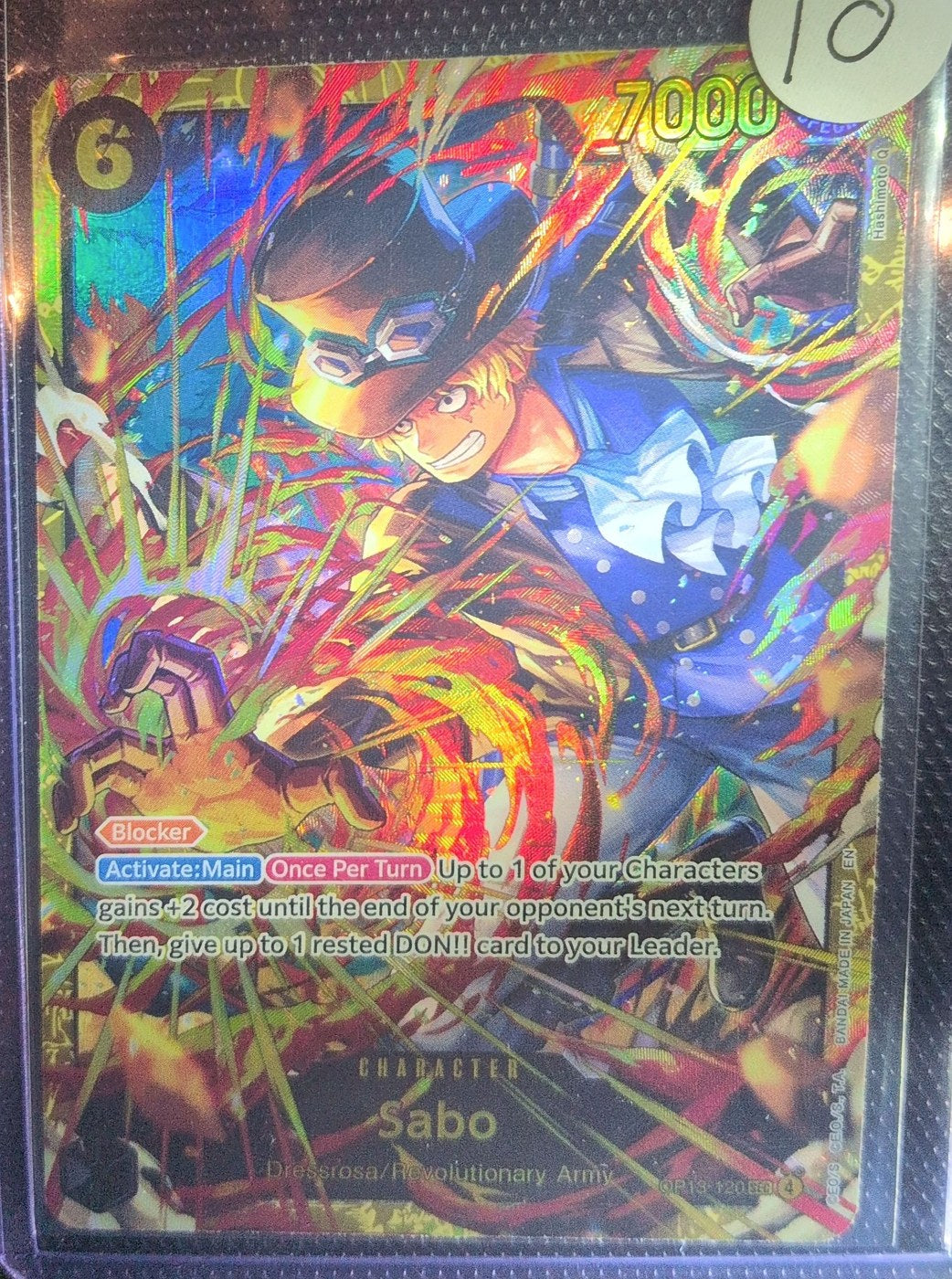 One Piece Card Game: Sabo (OP13-120) — photo of the actual card
