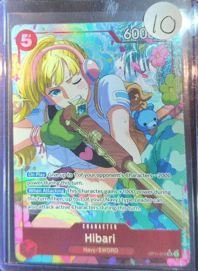 One Piece Card Game: Hibari (Alternate Art) (OP11-010) — photo of the actual card