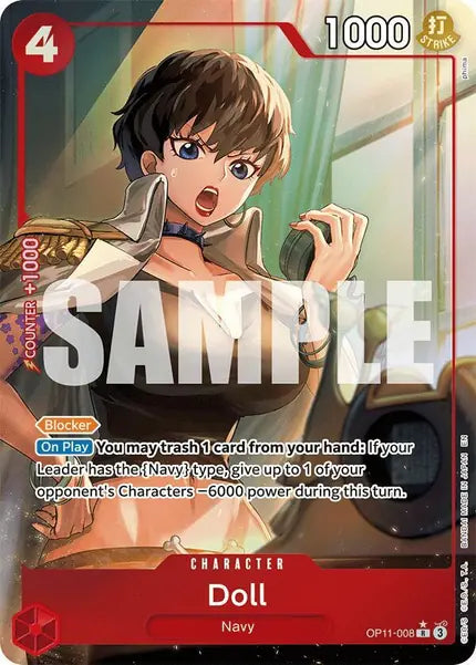 One Piece Card Game: Doll (Alternate Art) (OP11-008)
