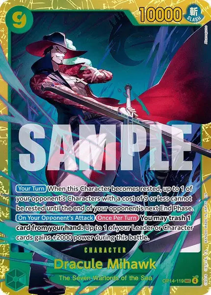 One Piece Card Game: Dracule Mihawk (OP14-119)