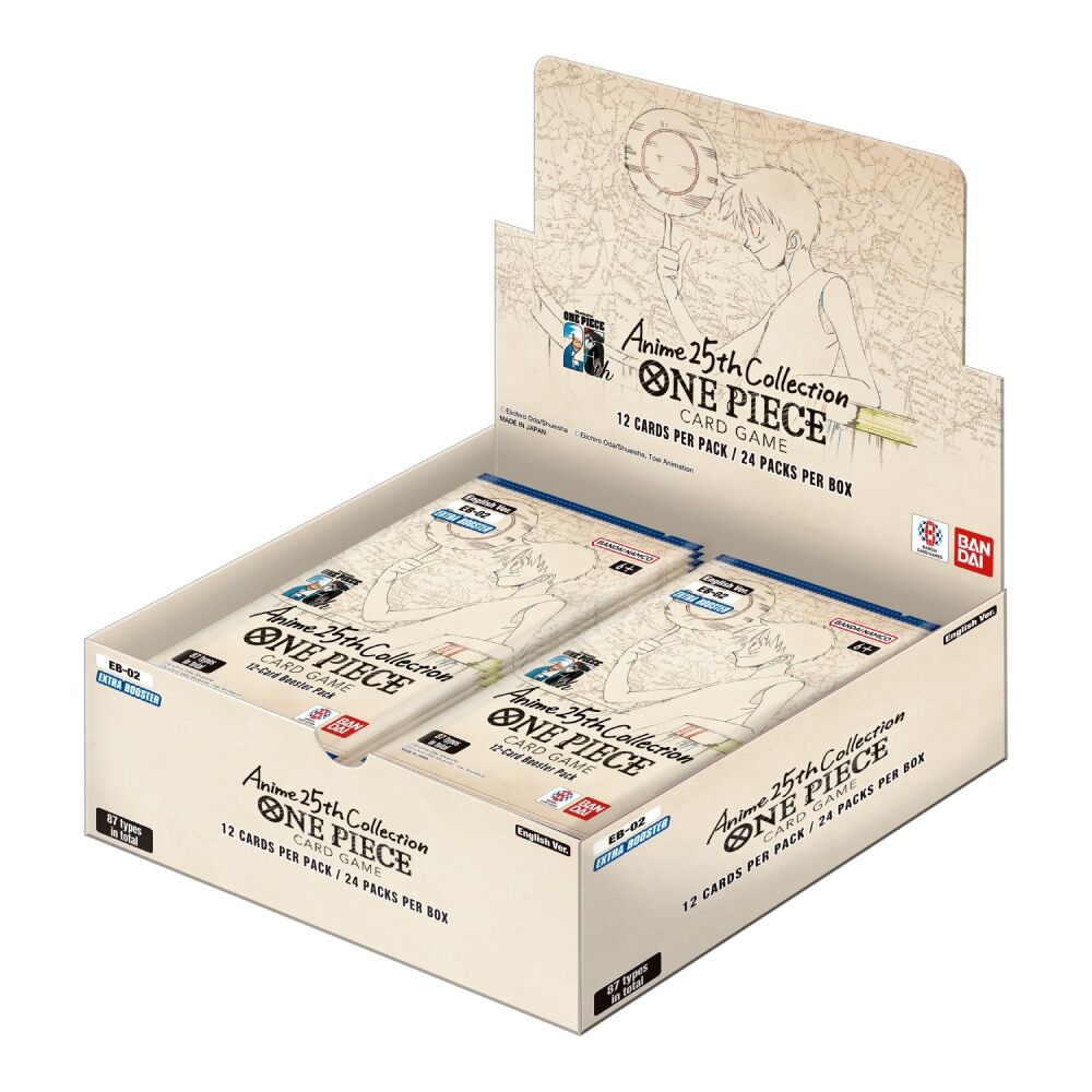 One Piece Card Game EB-02 Anime 25th Collection extra booster display box