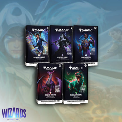 Magic: The Gathering – Foundations Commander Deck Set (All 5 Decks) — main product image