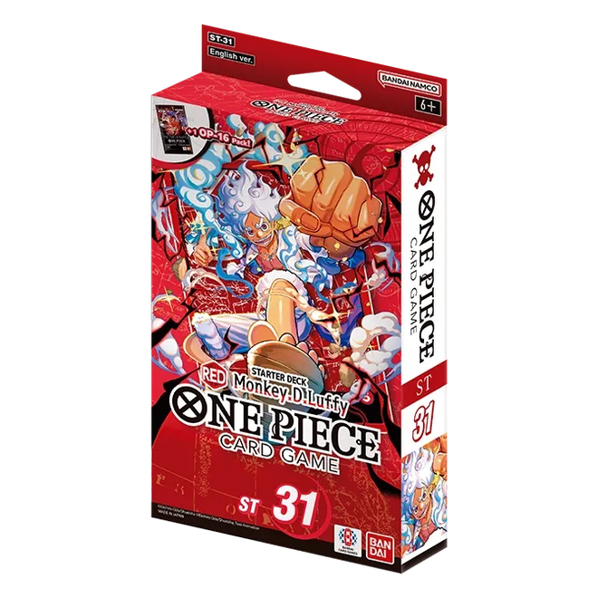 One Piece Card Game Starter Deck ST-31 Red Monkey D. Luffy — deck box front
