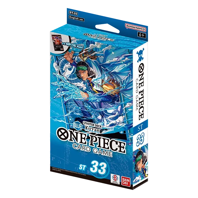 One Piece Card Game Starter Deck ST-33 Blue Kuzan — deck box