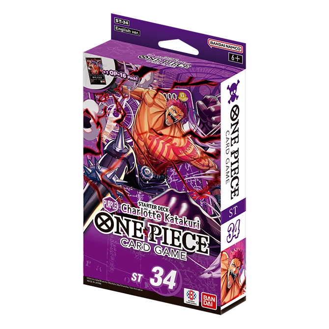 One Piece Card Game Starter Deck ST-34 Purple Charlotte Katakuri — deck box