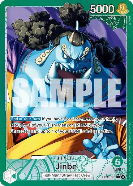 One Piece Card Game: Jinbe (Alternate Art) (OP11-021)