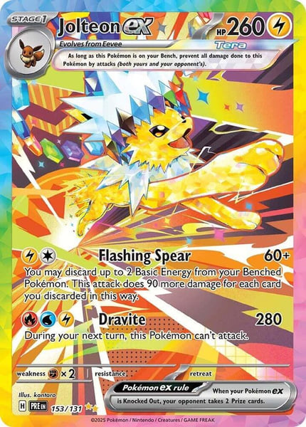 Pokémon TCG: Jolteon ex (153/131) — main product image