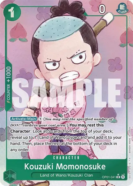 One Piece Card Game: Kouzuki Momonosuke (Alternate Art) (OP01-041)