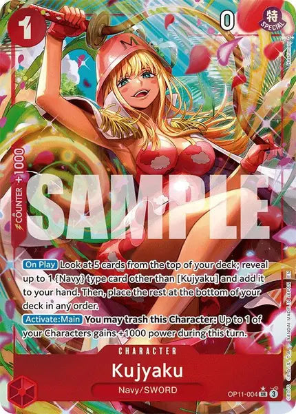 One Piece Card Game: Kujyaku (Alternate Art) (OP11-004)