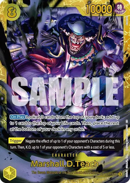 One Piece Card Game: Marshall.D.Teach Secret Rare (OP16-119)