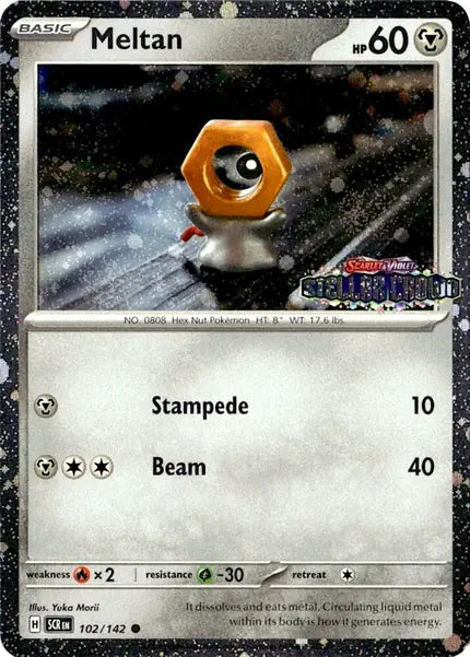 Meltan - 102/142 (Stellar Crown Stamped) — Miscellaneous Cards & Products
