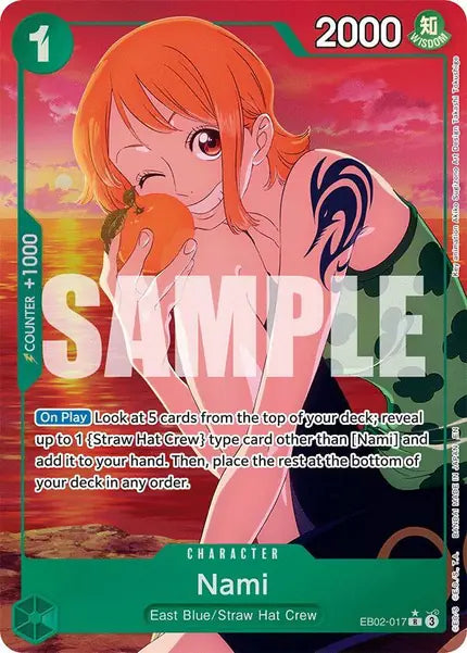 One Piece Card Game: Nami (Alternate Art) (EB02-017)