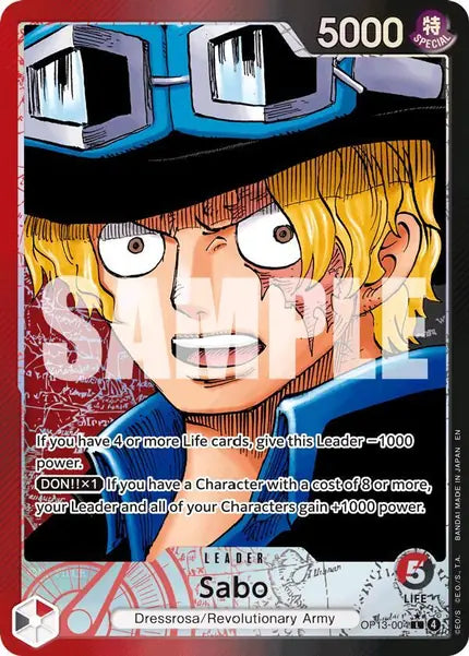 One Piece Card Game: Sabo (Alternate Art) (OP13-004)