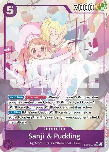 One Piece Card Game: Sanji & Pudding (Alternate Art) (EB02-035)