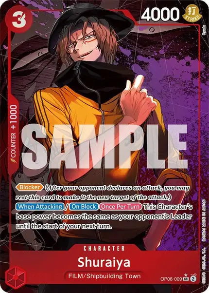 One Piece Card Game: Shuraiya (Alternate Art) (OP06-009)