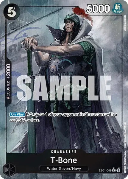 One Piece Card Game: T-Bone (Alternate Art) (EB01-049)