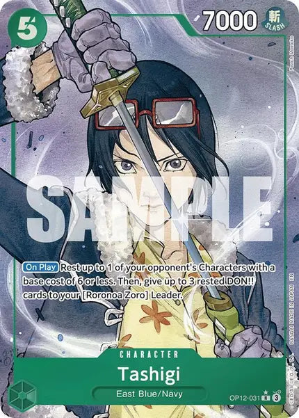 One Piece Card Game: Tashigi (Alternate Art) (OP12-031)
