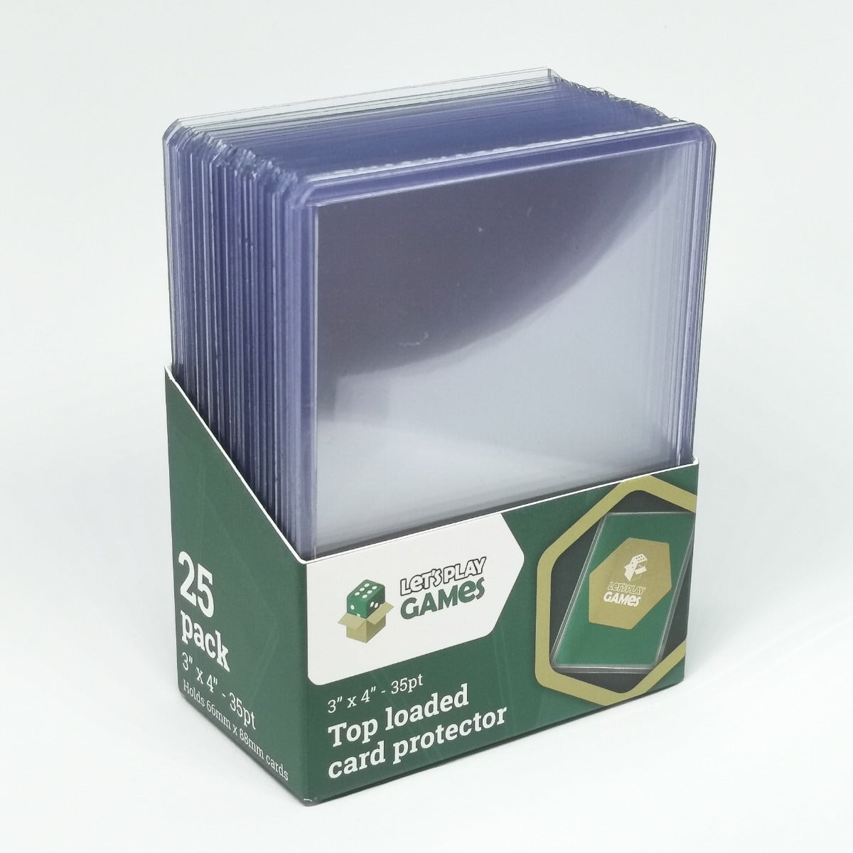 LPG Top Loaded Card Protector 3"x4" 35pt (25 Pack) — main product image